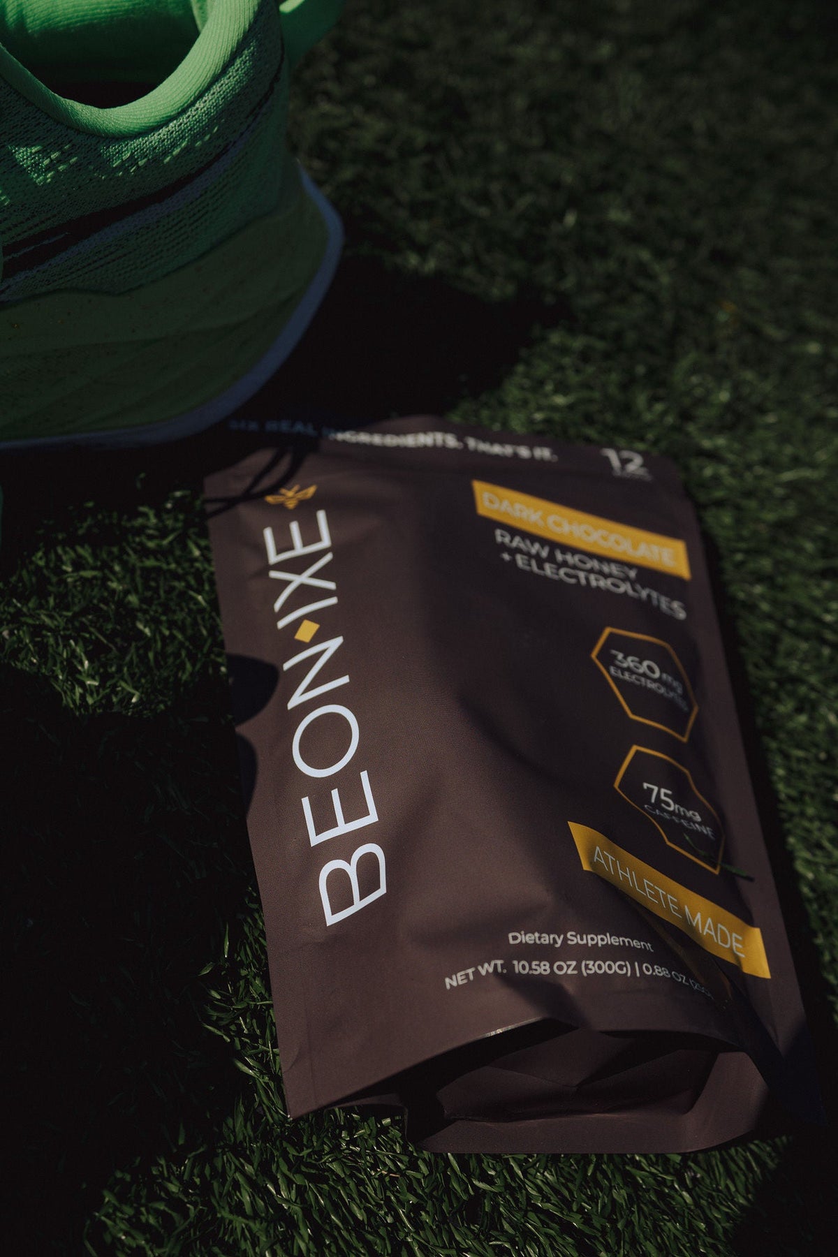 Beonixe Dark Chocolate Energy Honey bag, 12 packets