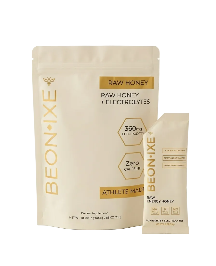 Beonixe Pure Raw Energy Honey, caffeine-free natural energy gel with electrolytes