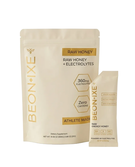 Beonixe Pure Raw Energy Honey, caffeine-free natural energy gel with electrolytes
